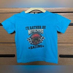 inktastic “I’d Rather Be Motocross Racing” Graphic T-Shirt Size 12 Months